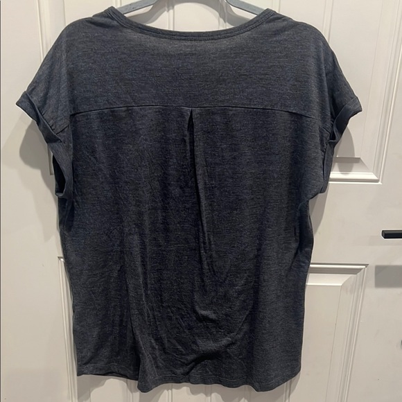 Style & Co. Graphic heathered gray Relaxed Tee - Picture 5 of 7